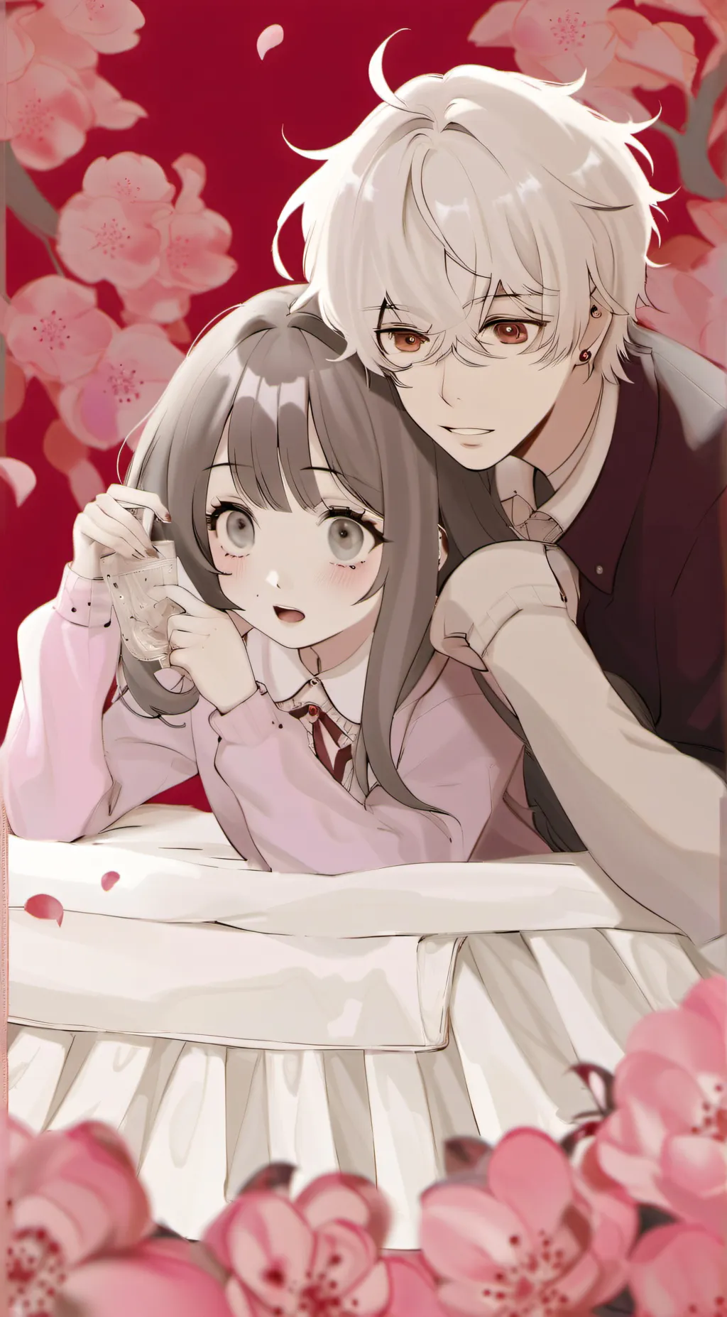 ai character: Luke and Linda  background