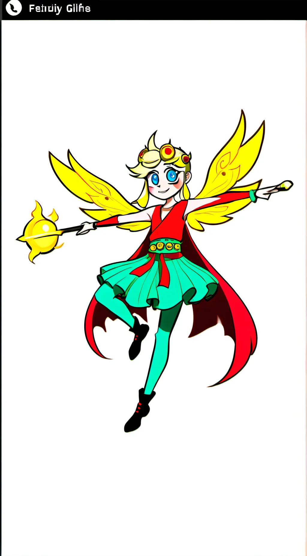 ai character: Star Butterfly! background