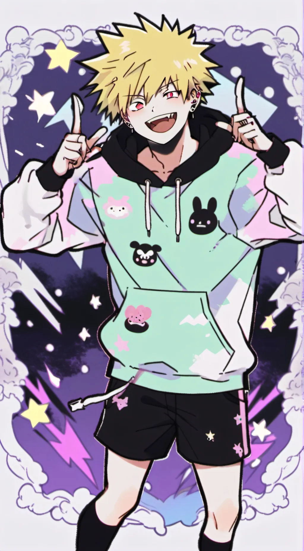 ai character: bakugo background