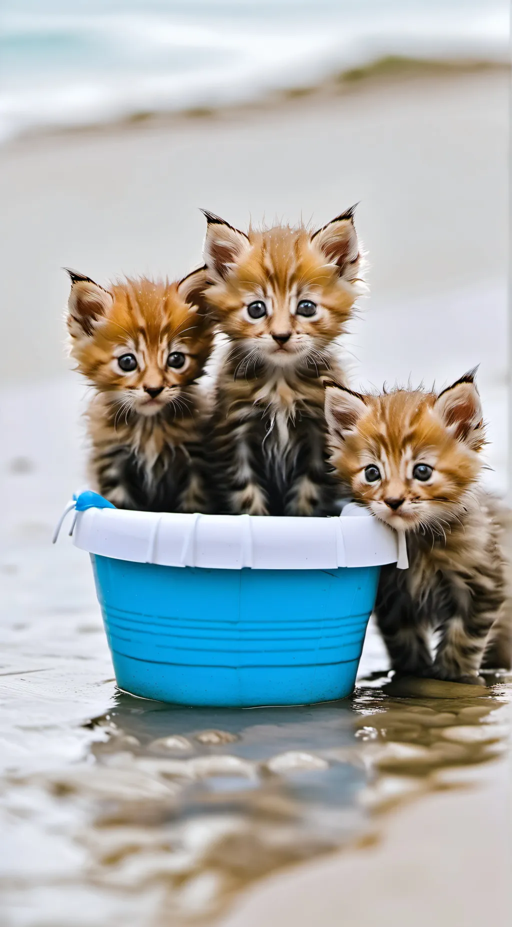 ai character: Beach Kittens background