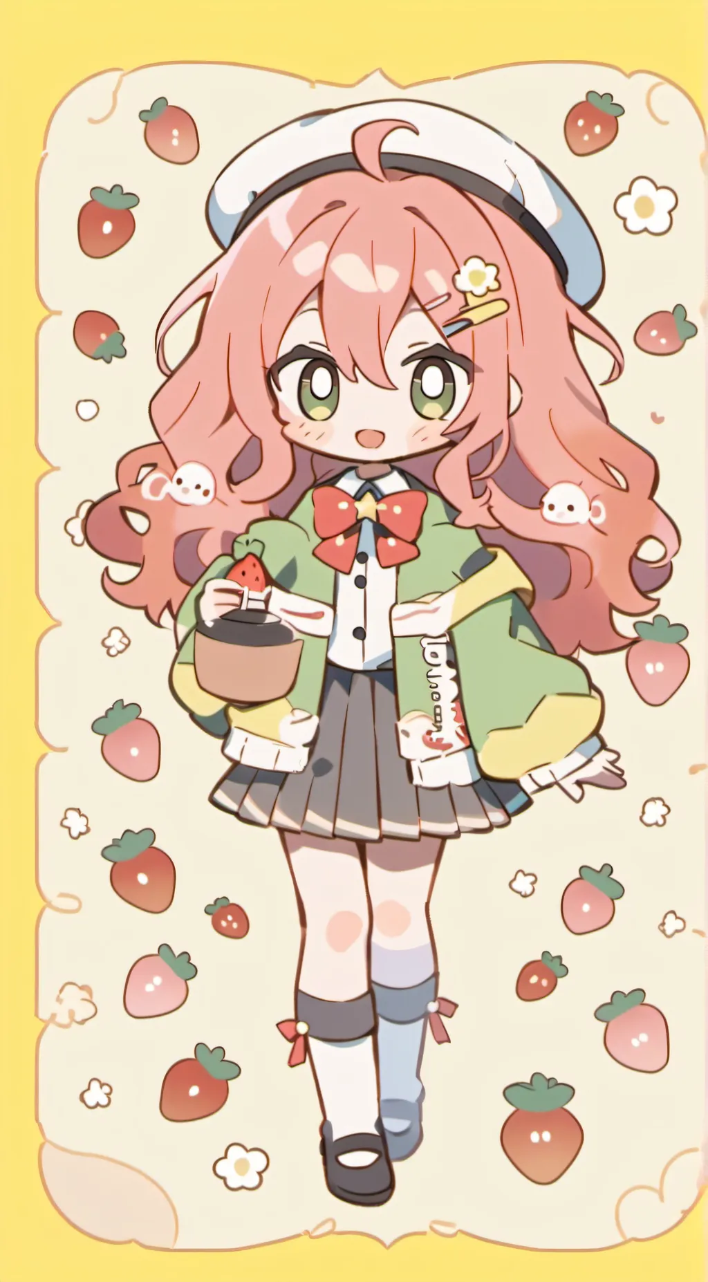 ai character: N0r@ background