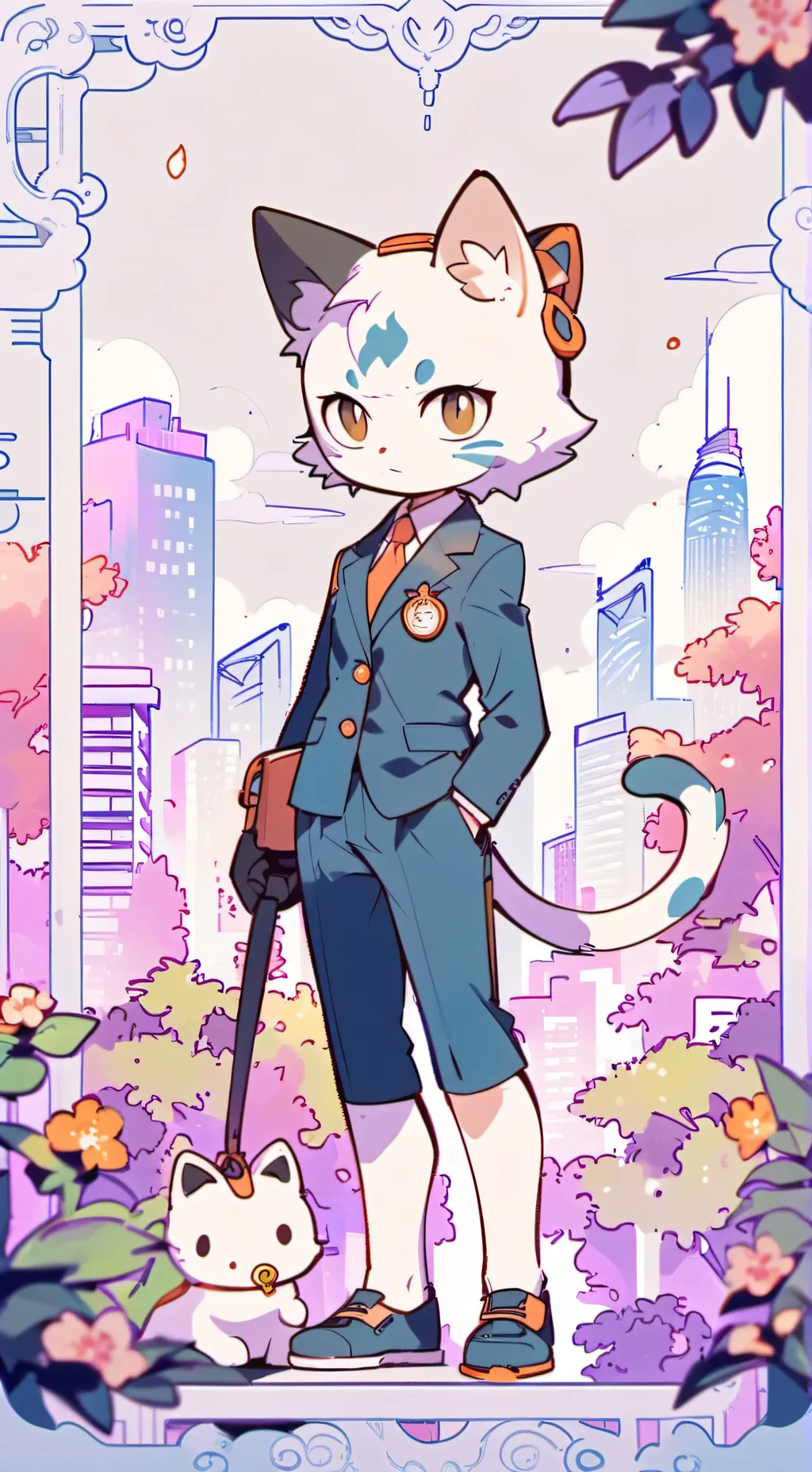 ai character: 𝓂𝓇𝓈  𝒸𝒶𝓉  background