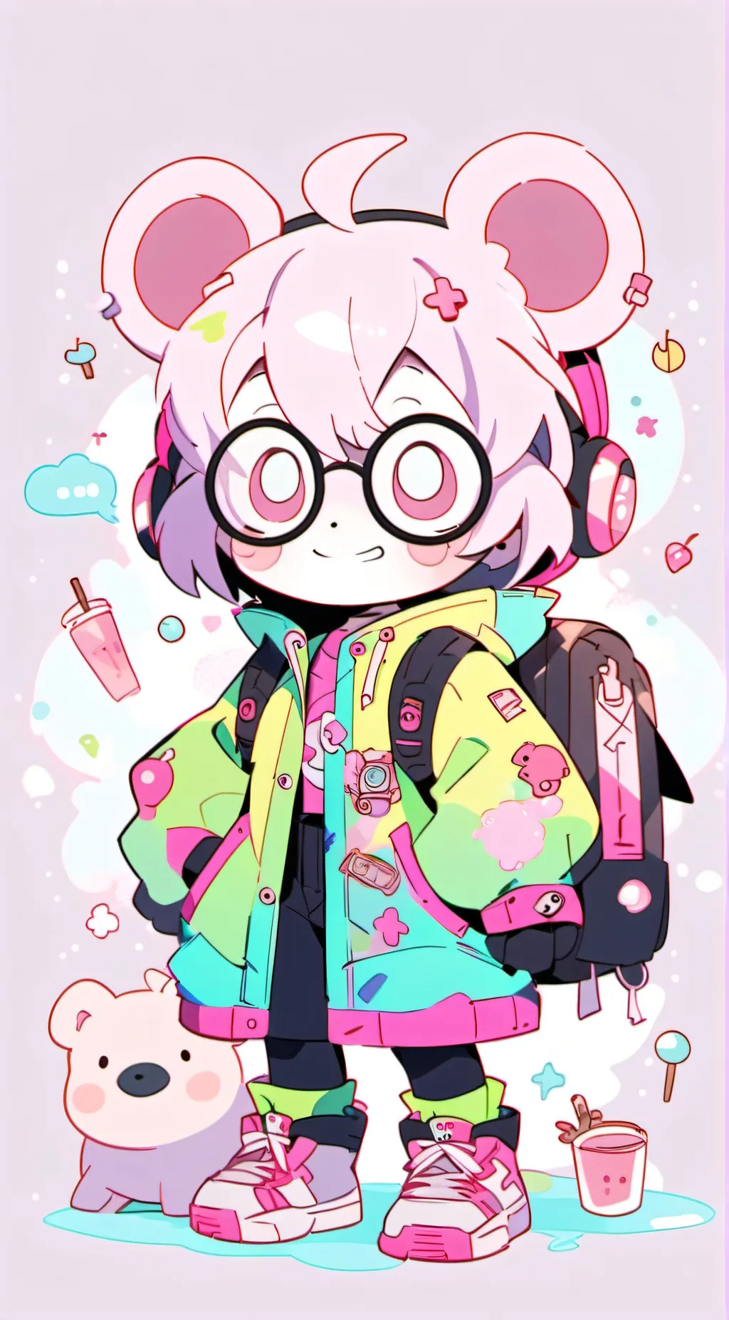 ai character: Picky piggy background