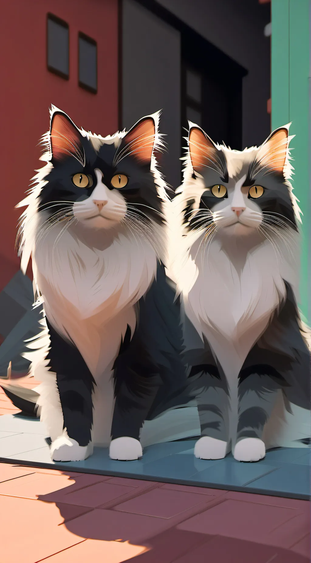 ai character: leo and ollie background