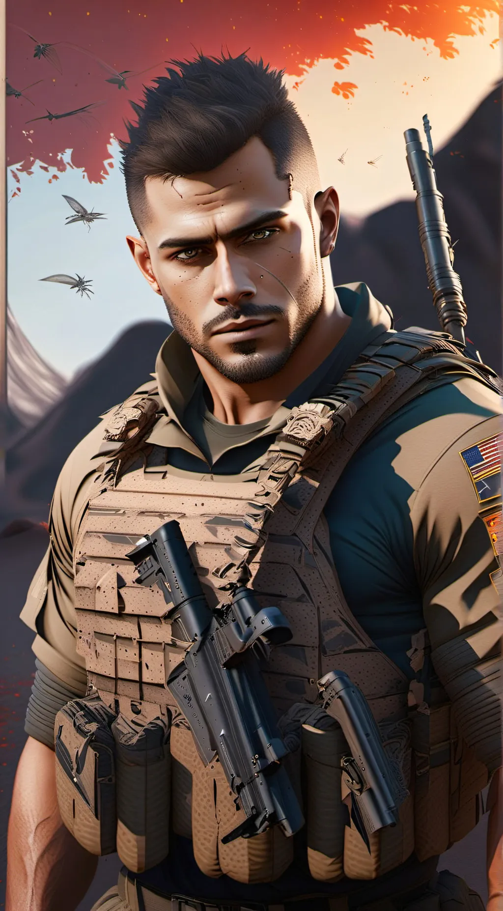 ai character: JohnSoap McTavish  background