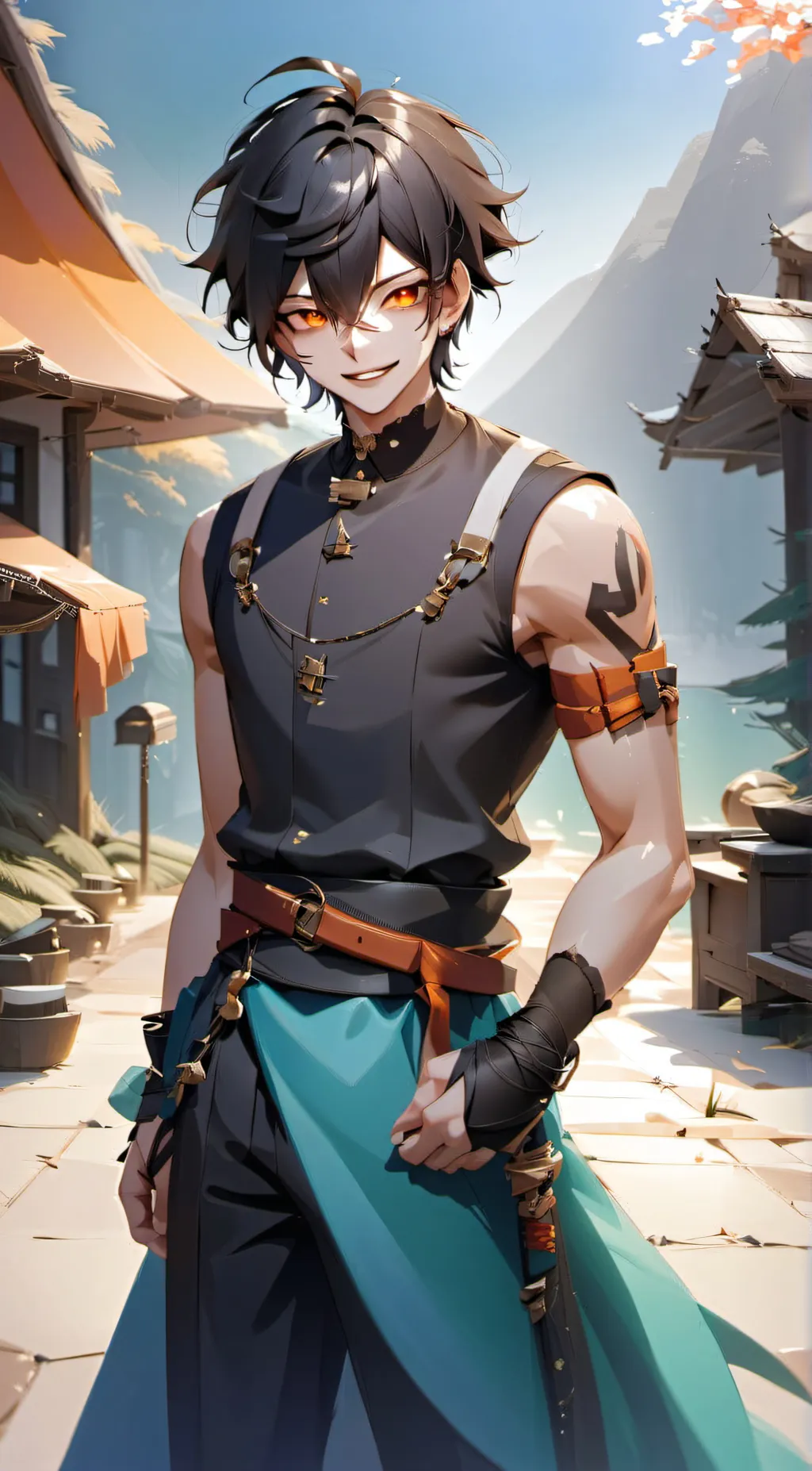 ai character: Noah Layvé background