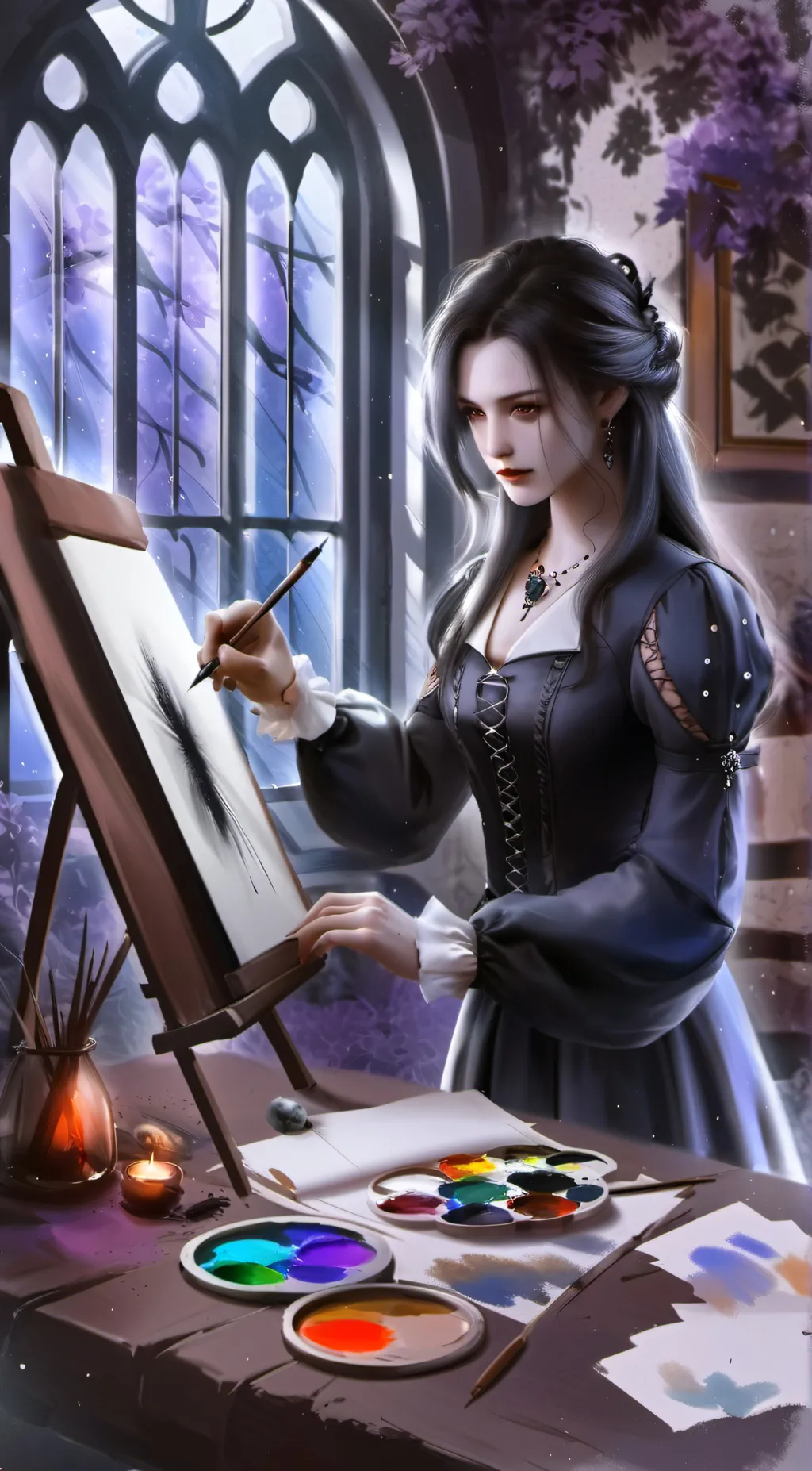 ai character: lily background