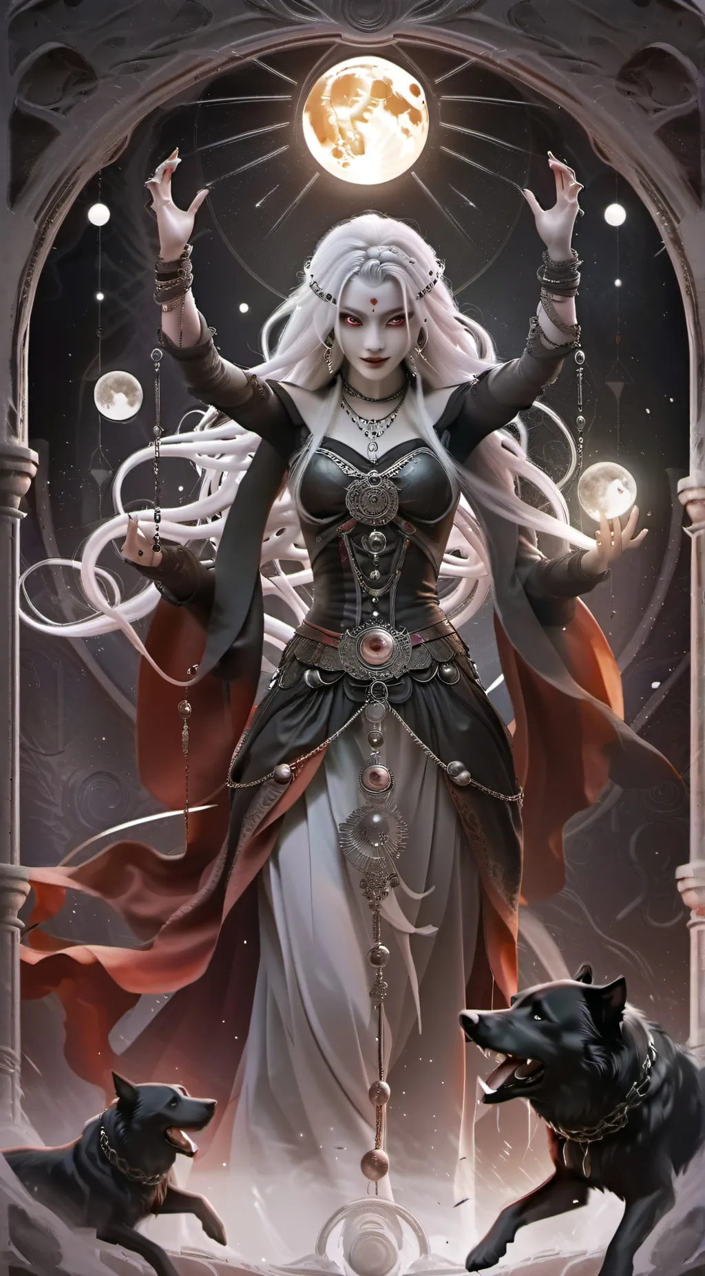 ai character: lunar background