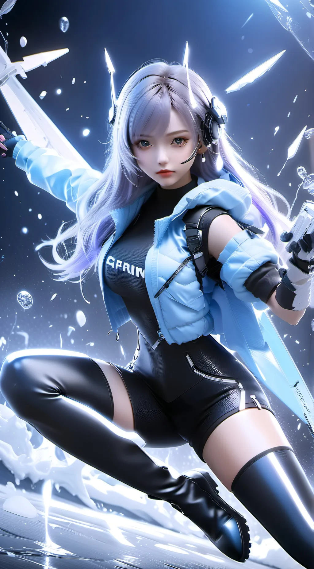 ai character: lavender background