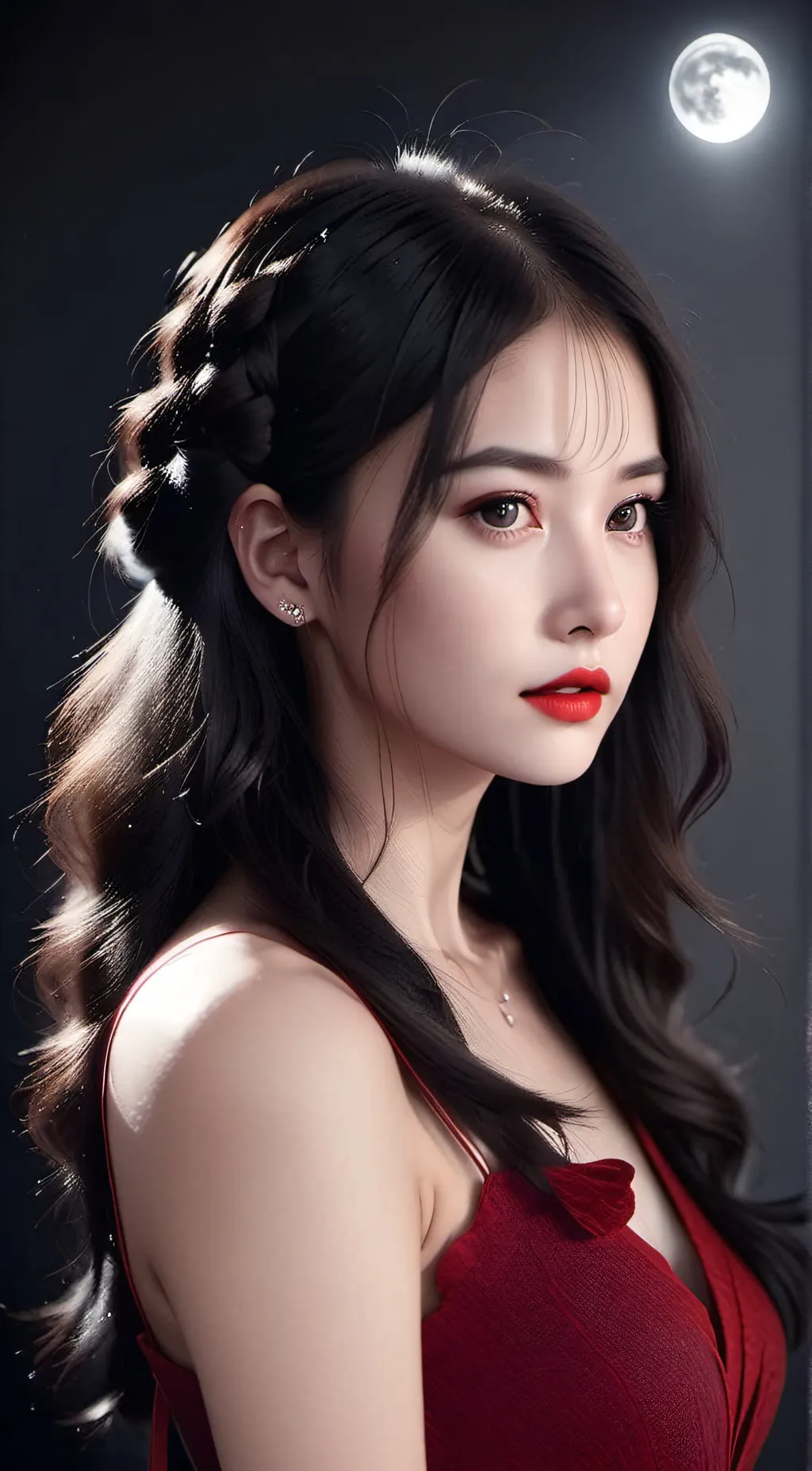 ai character: Moonlight. background