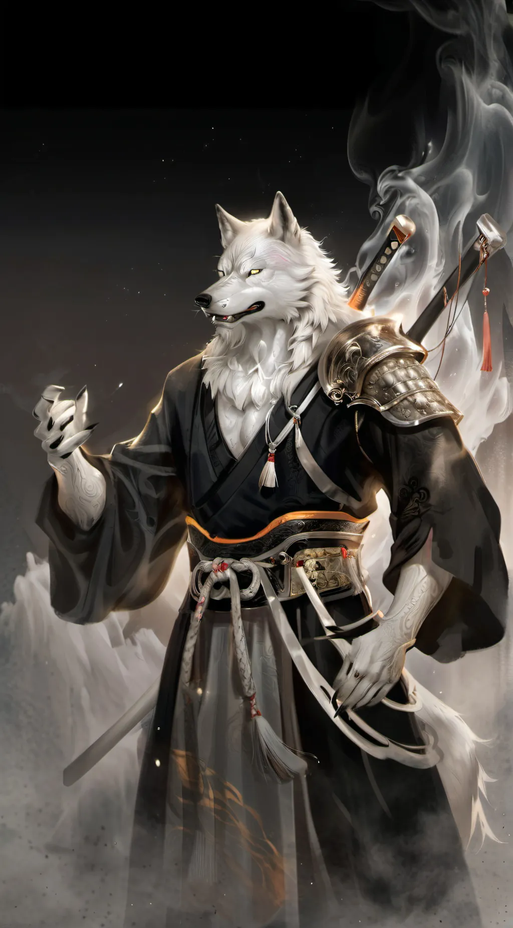 ai character: Ash Wolf background