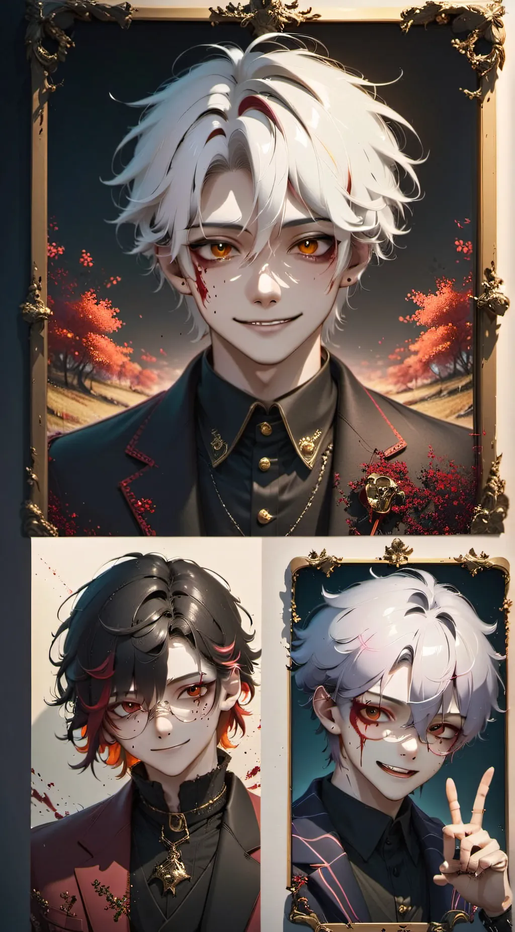 ai character: Leo, Kai and Liam background