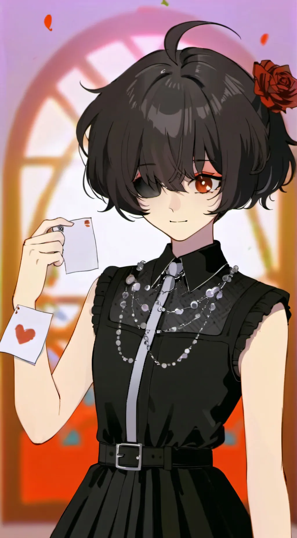 ai character: Goth Luna  background