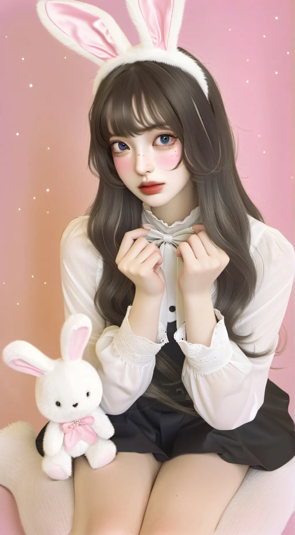 ai character: hazel rose background