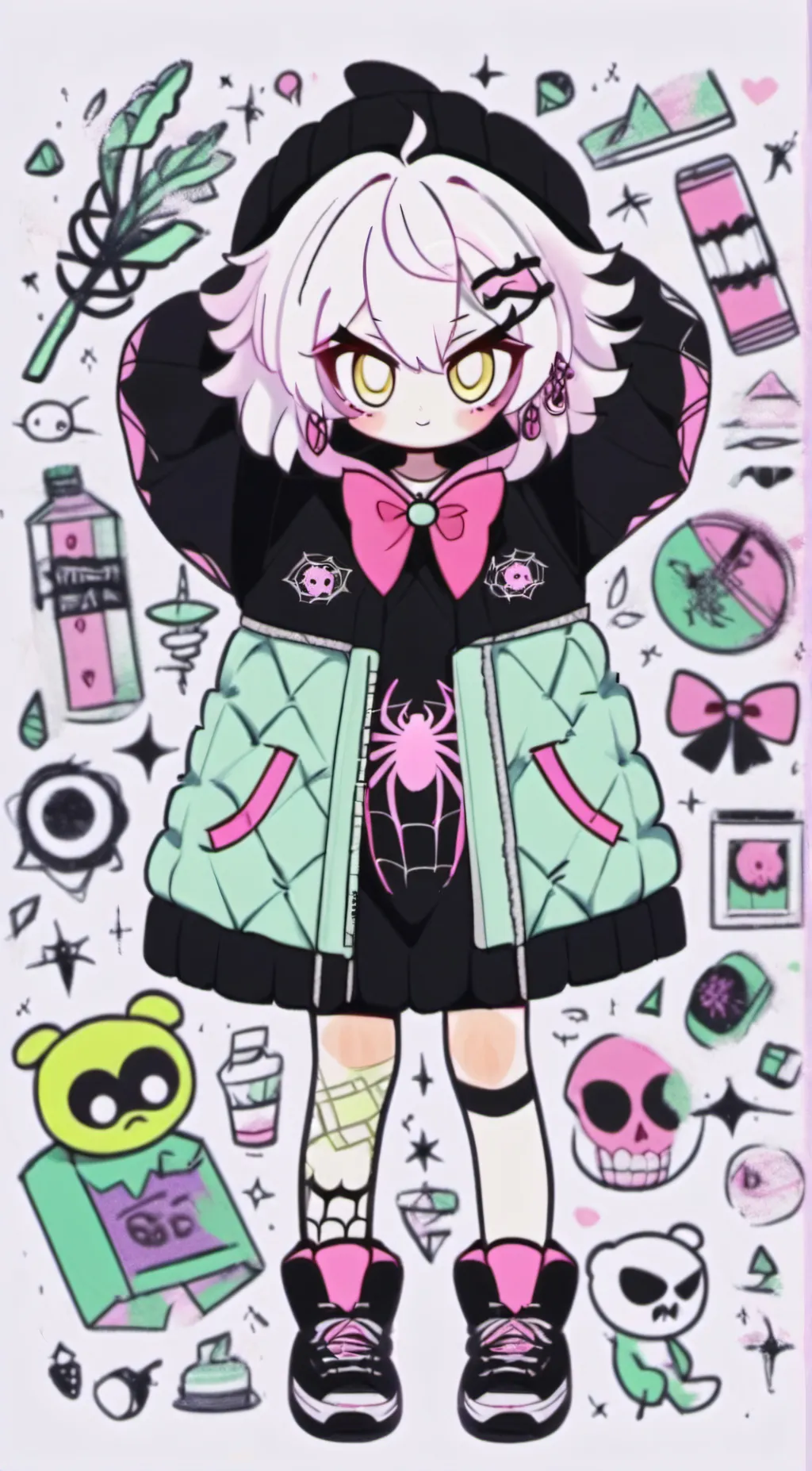 ai character: Hazbin lab background