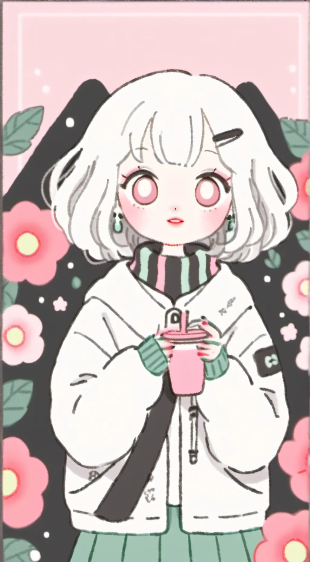 ai character: easter bunny  background