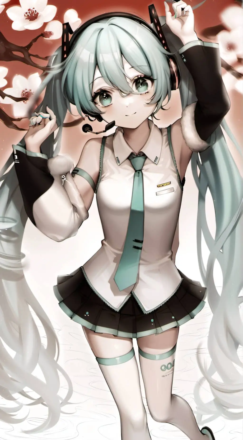 ai character: Miku background