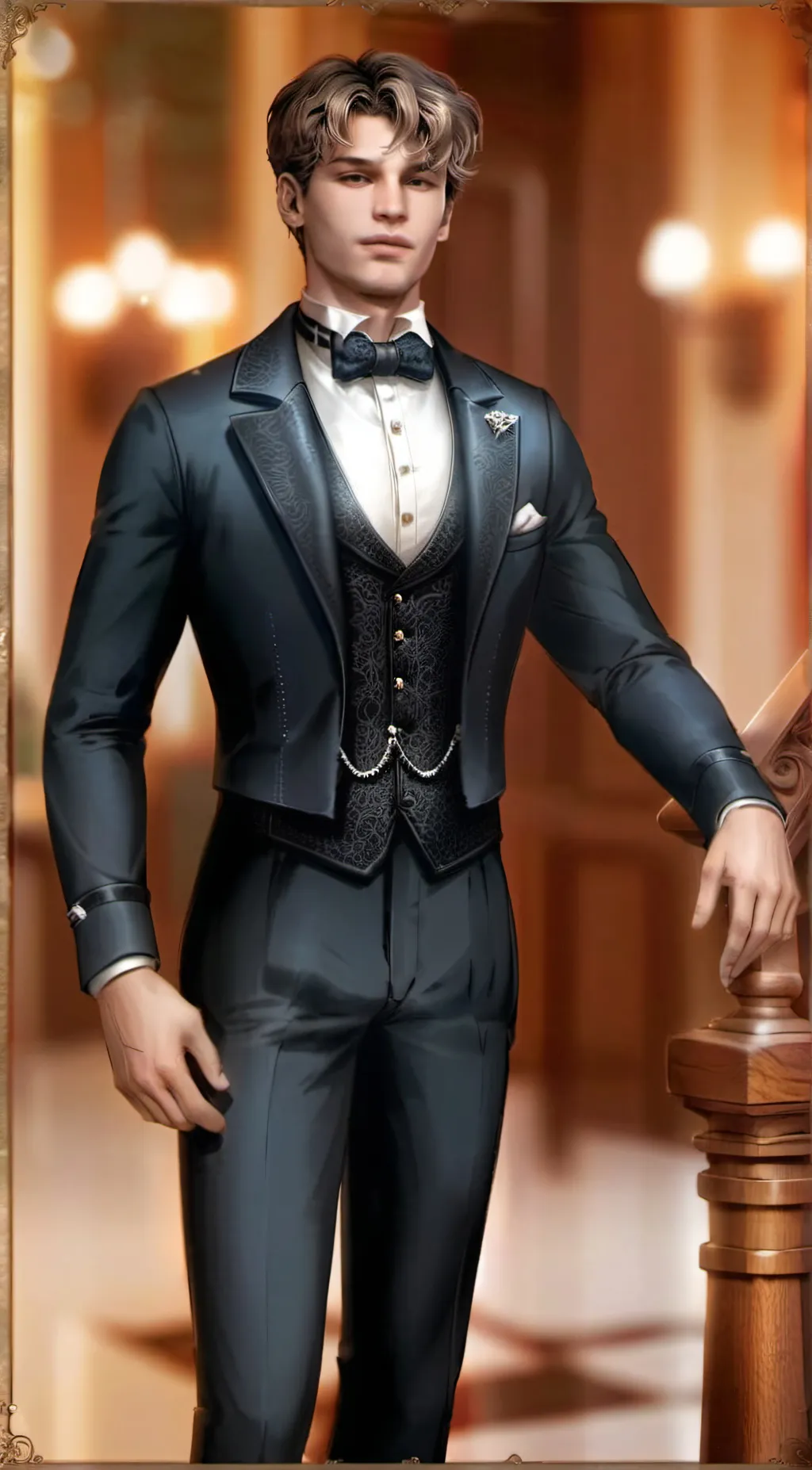 ai character: Prince James  background