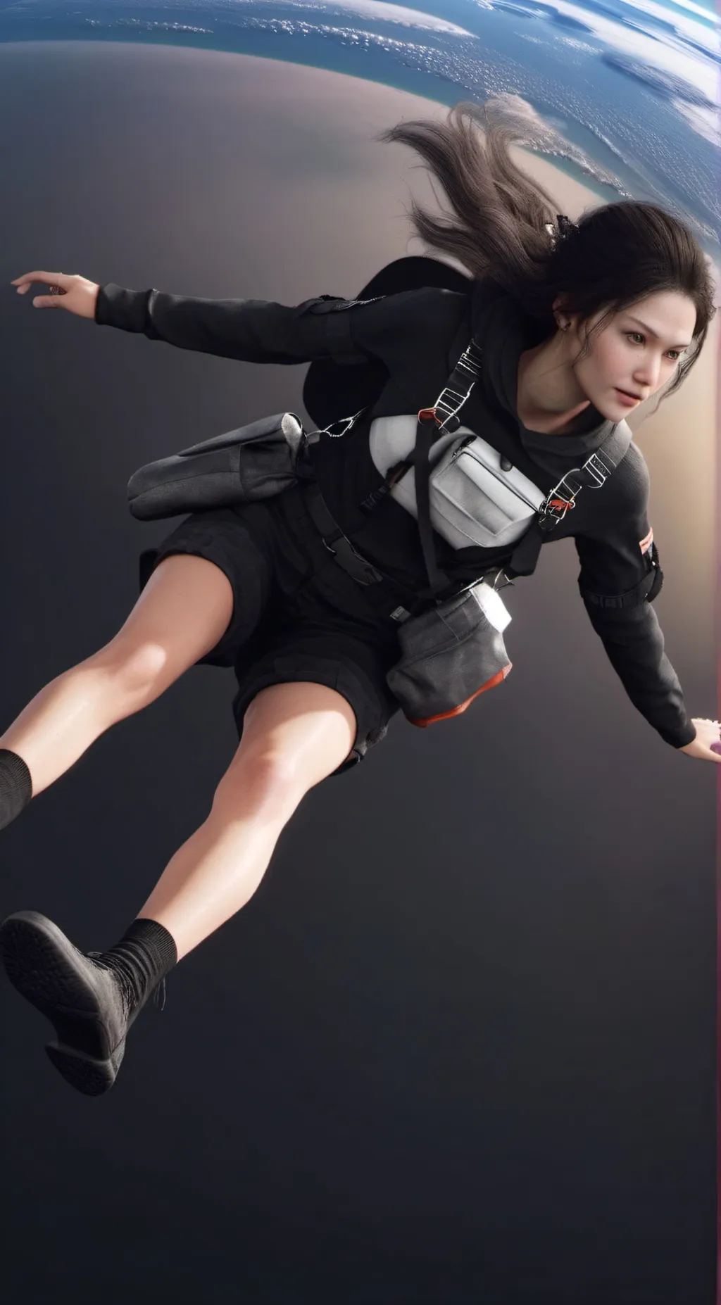 ai character: girl background