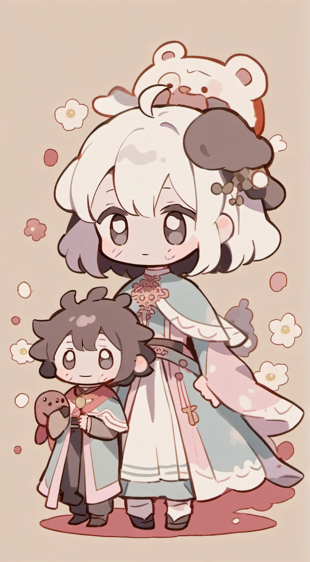 ai character: peppa and goerge background