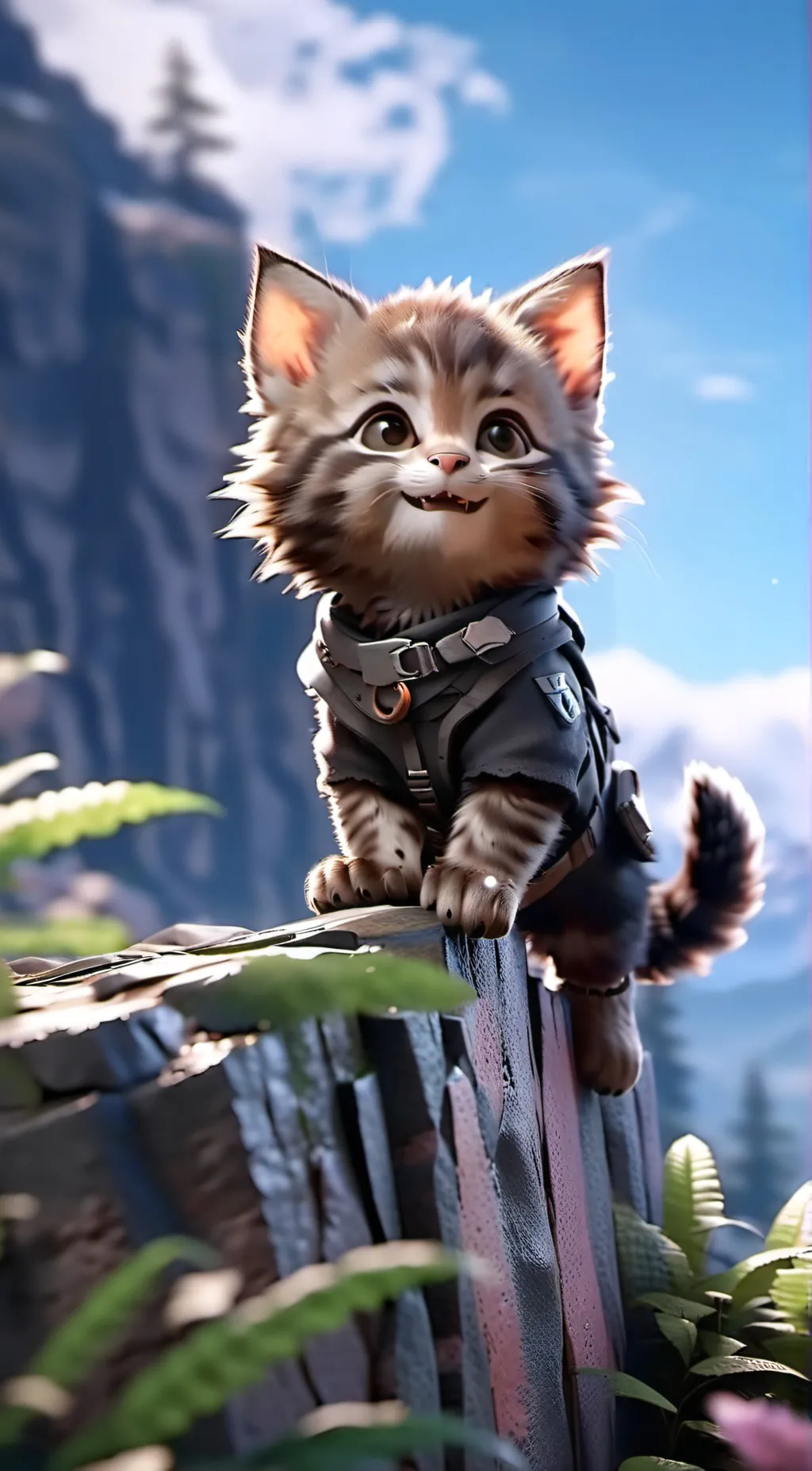 ai character: helpless kitty background