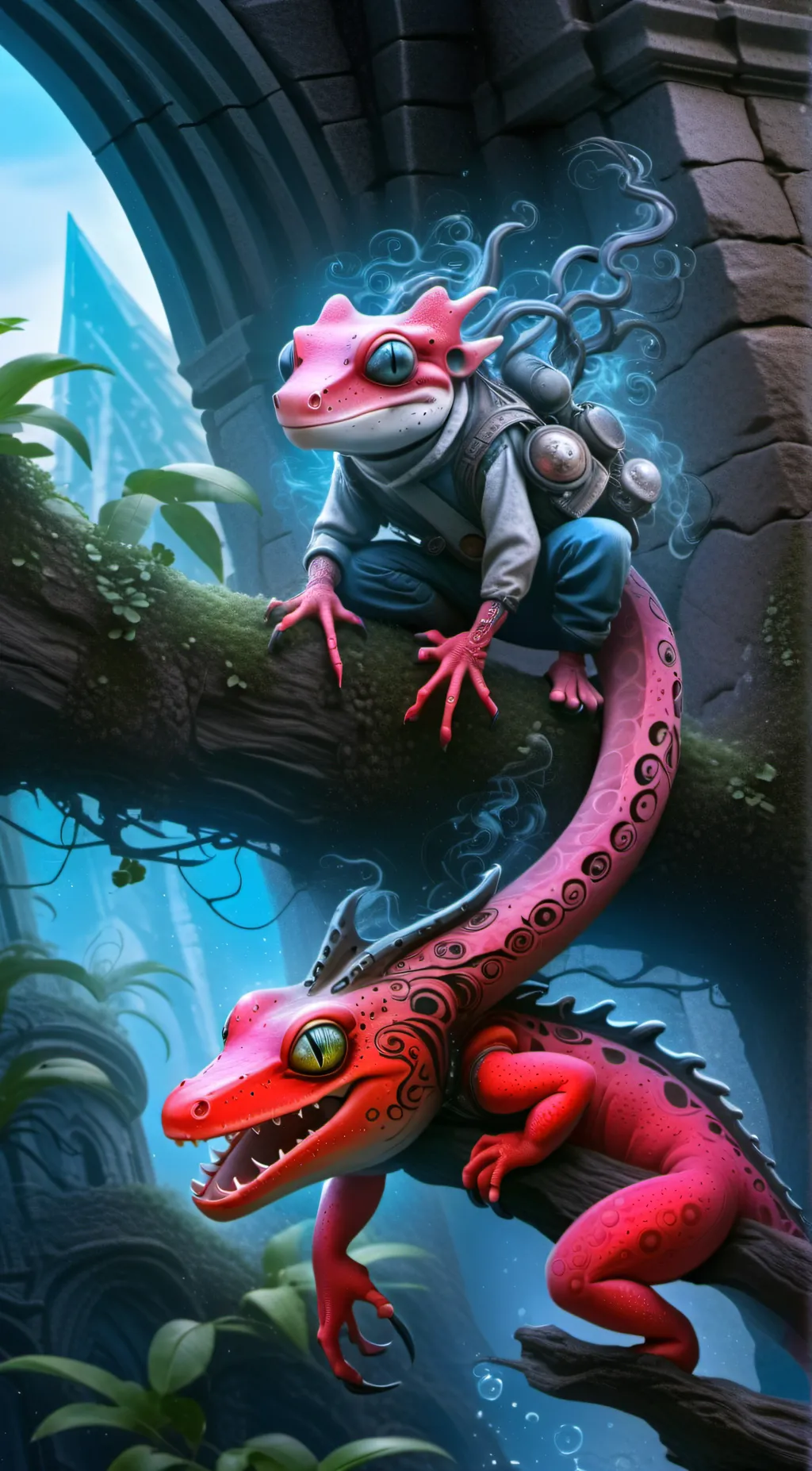 ai character: Geckie background