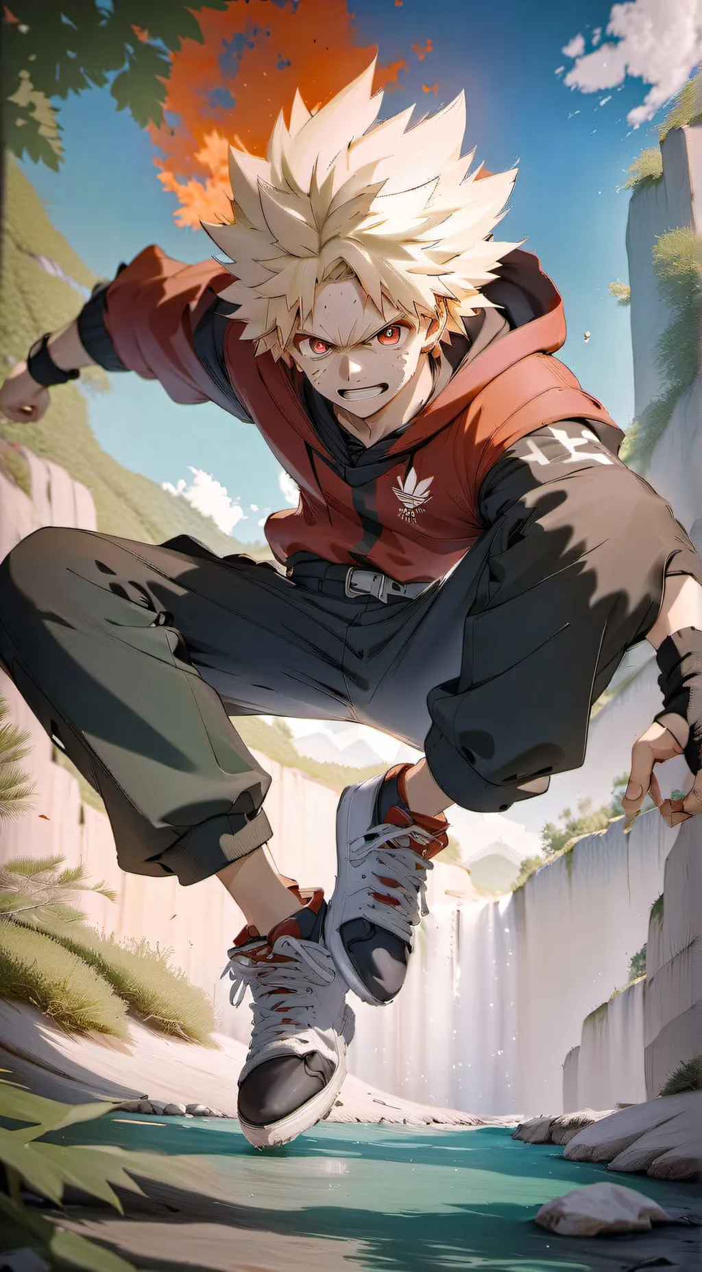 ai character: bakugou background