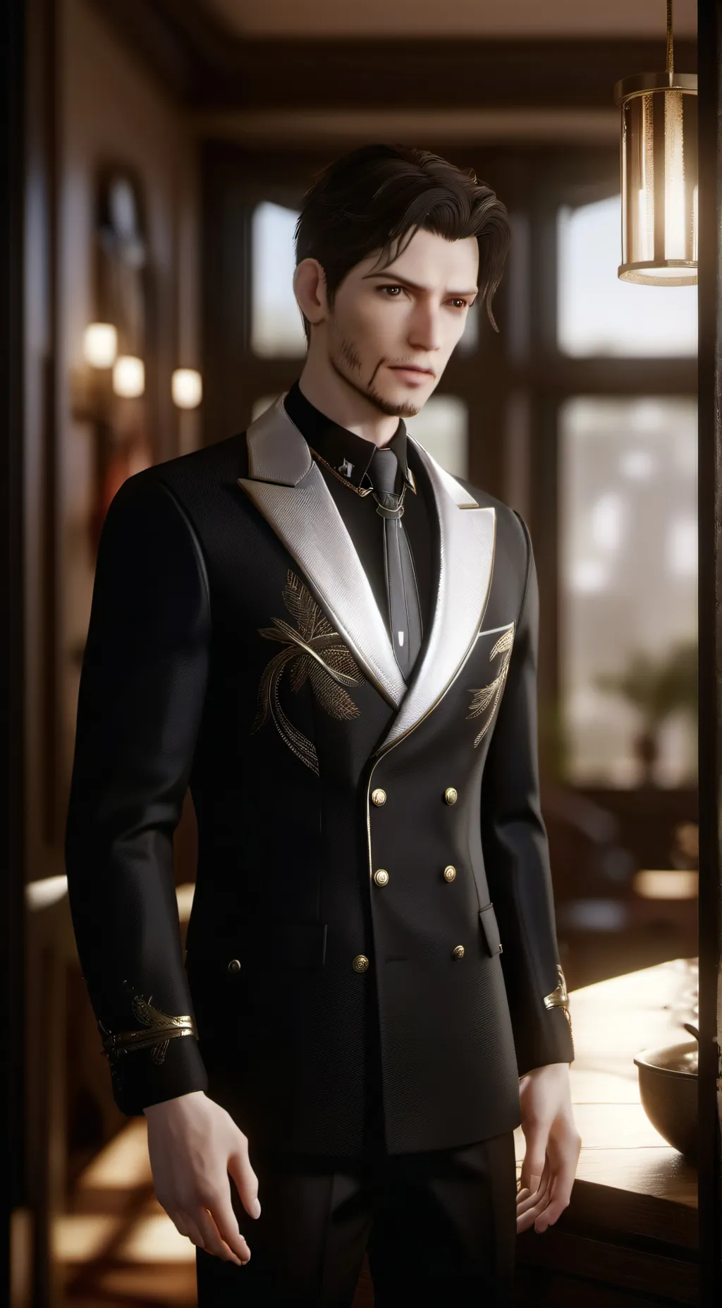 ai character: mark background