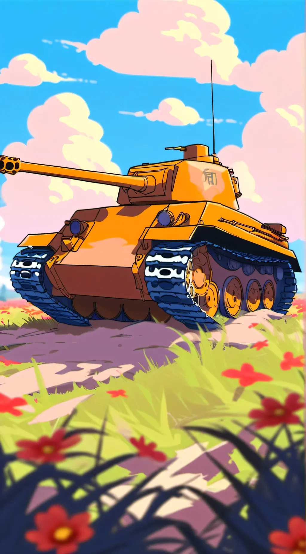 ai character: girlsundpanzerworl background