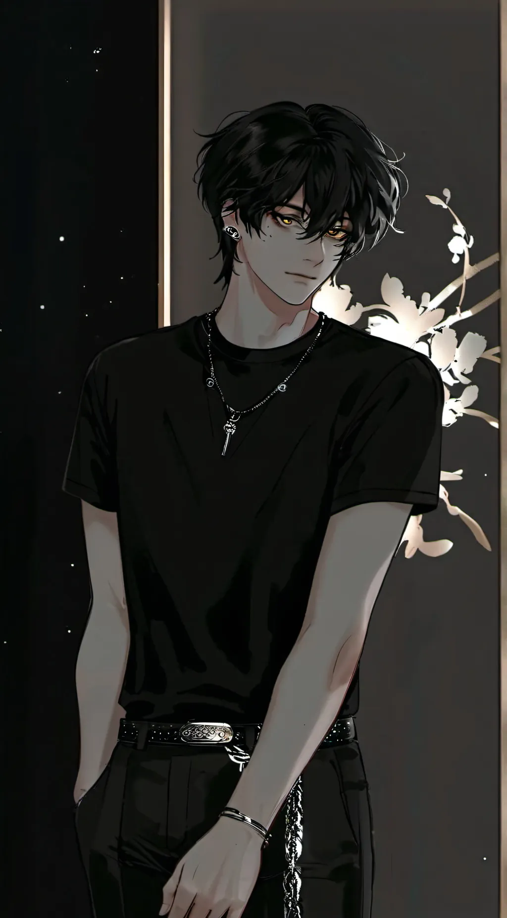 ai character: Sebastian  background