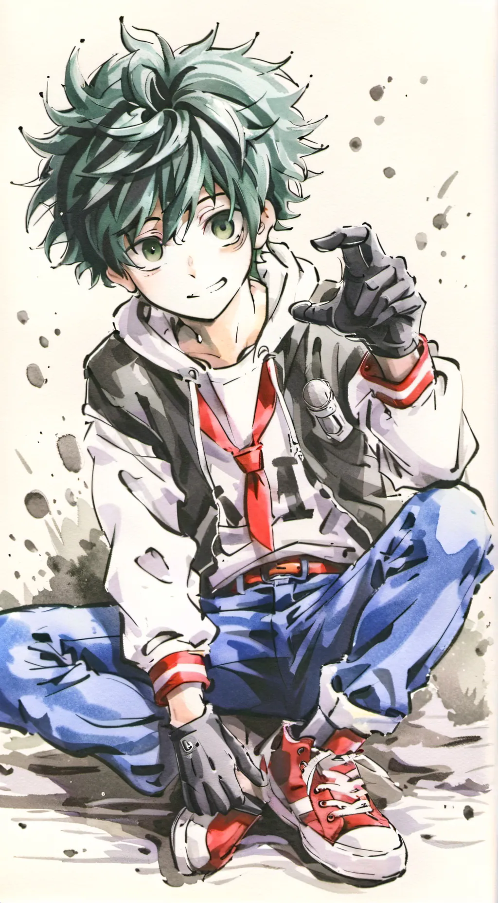 ai character: deku background
