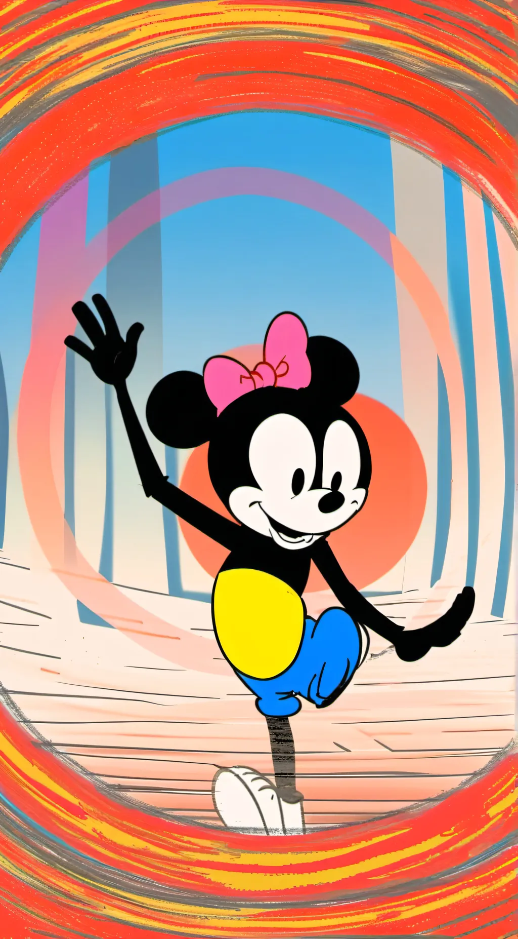 ai character: Circle  background