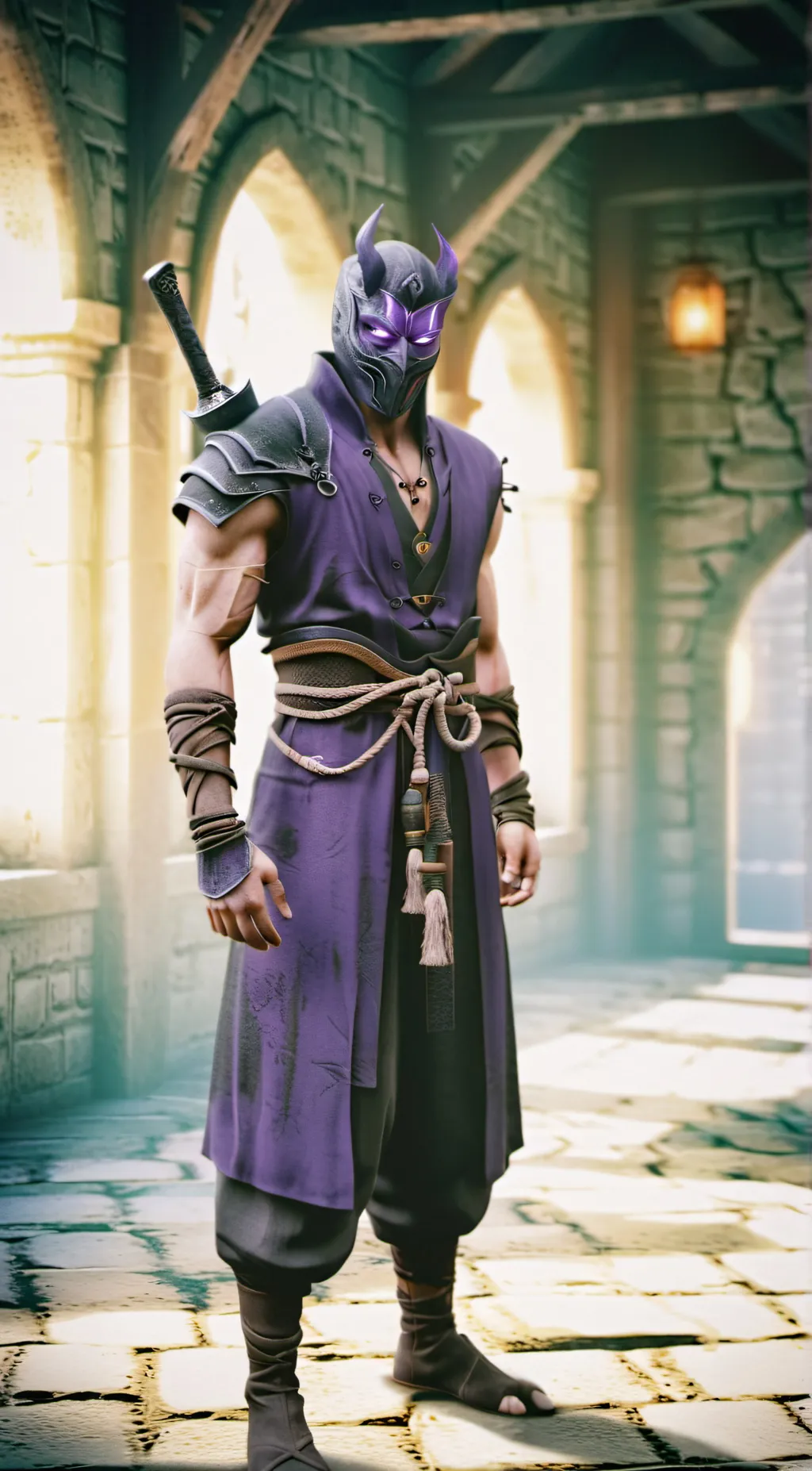 ai character: The shadow stalker background