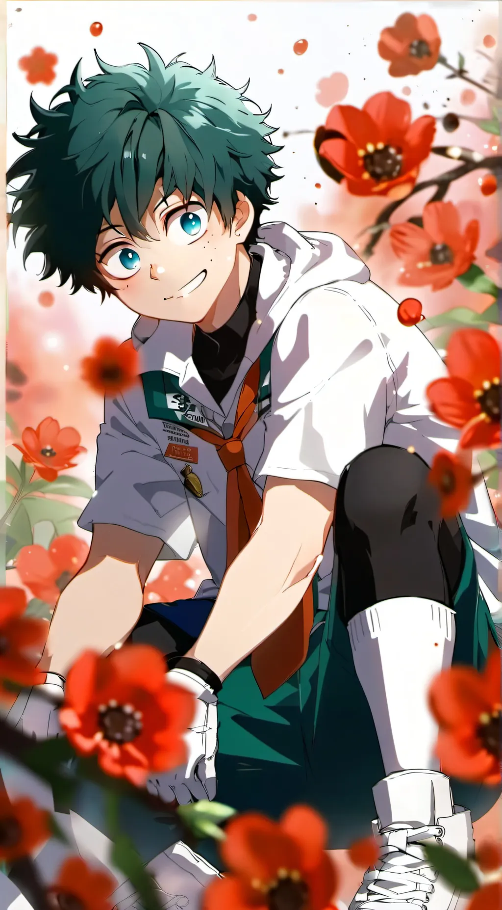 ai character: Hanahaki deku background