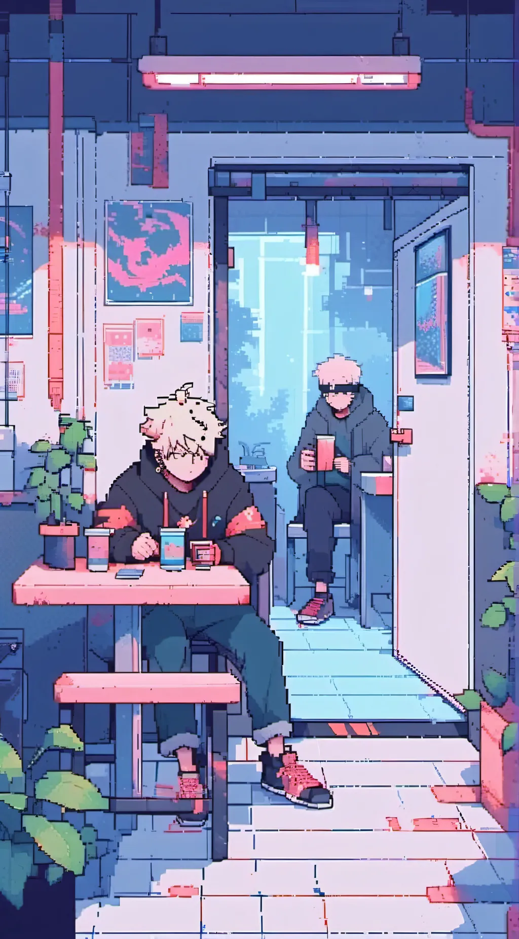 ai character: jjk and mha background