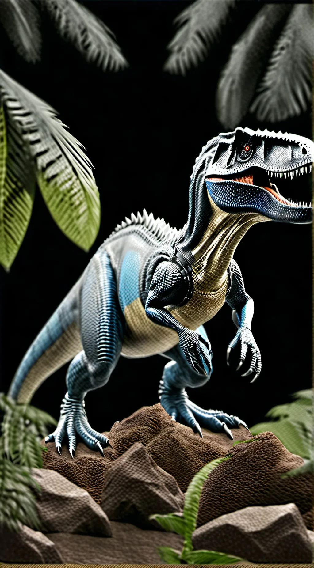 ai character: Blue and the pack background