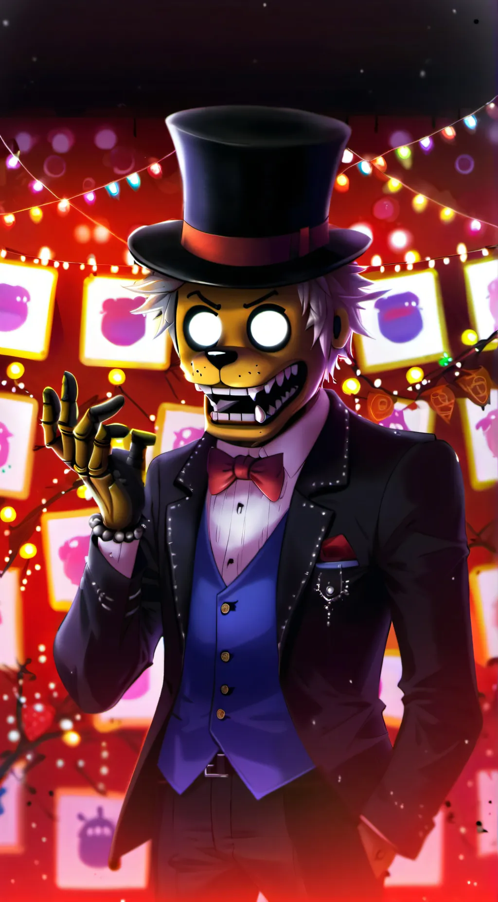 ai character: glamrock gang background