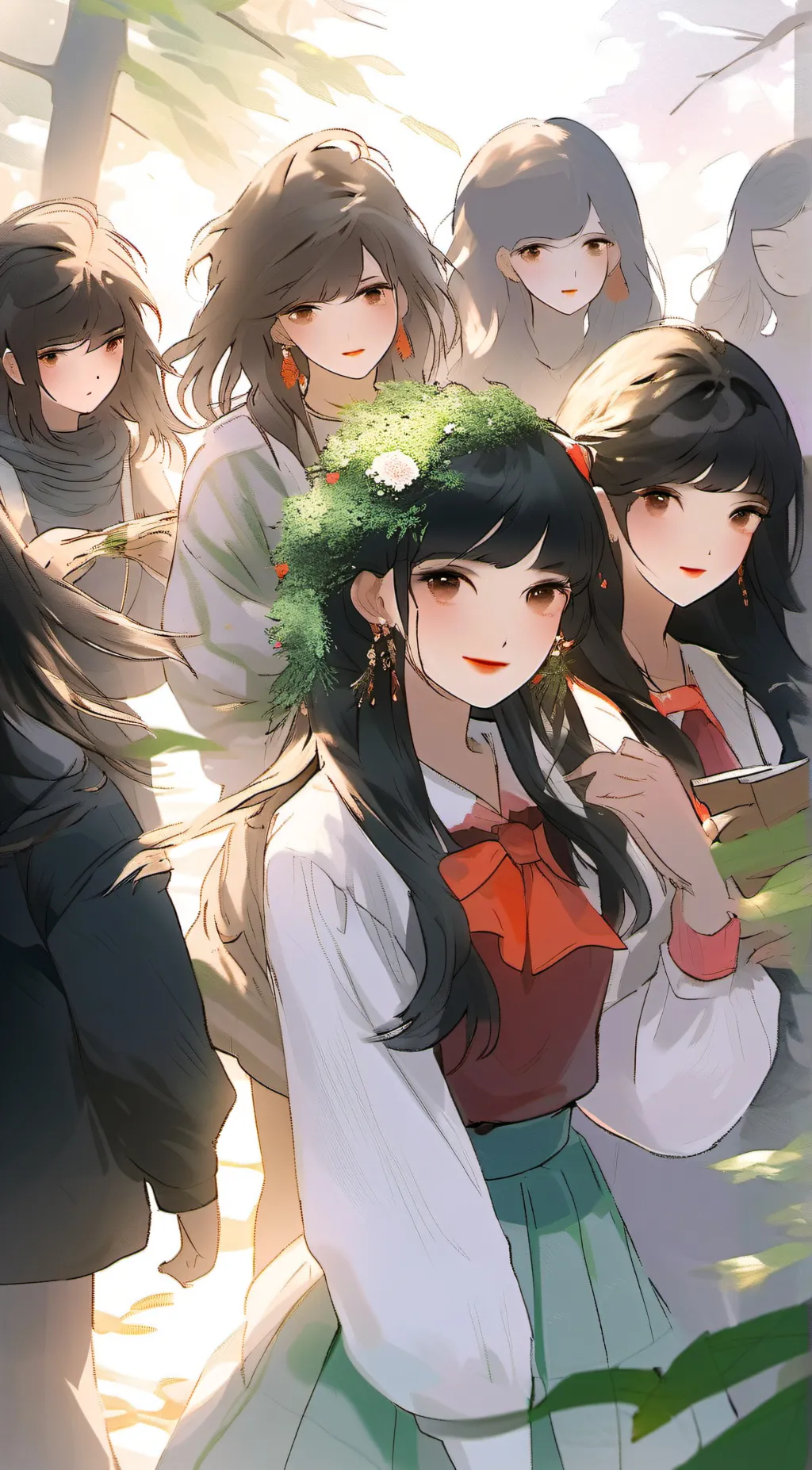 ai character: Luna background