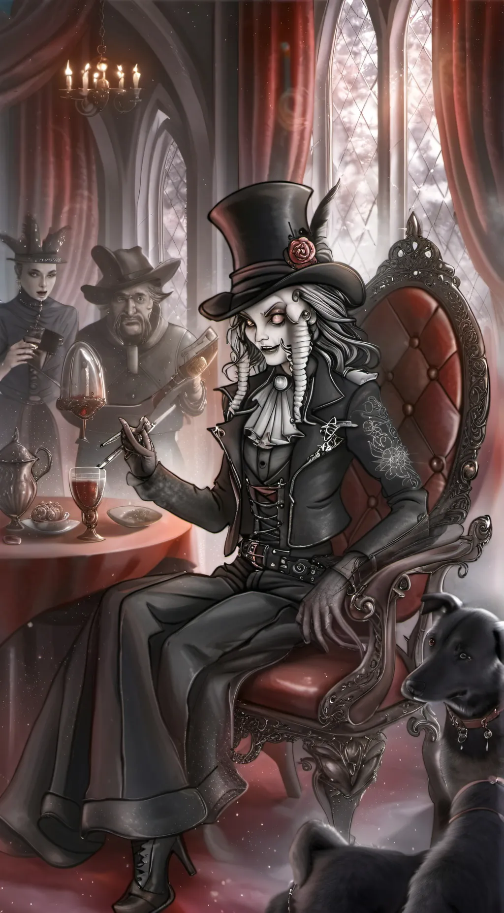 ai character: black jess background