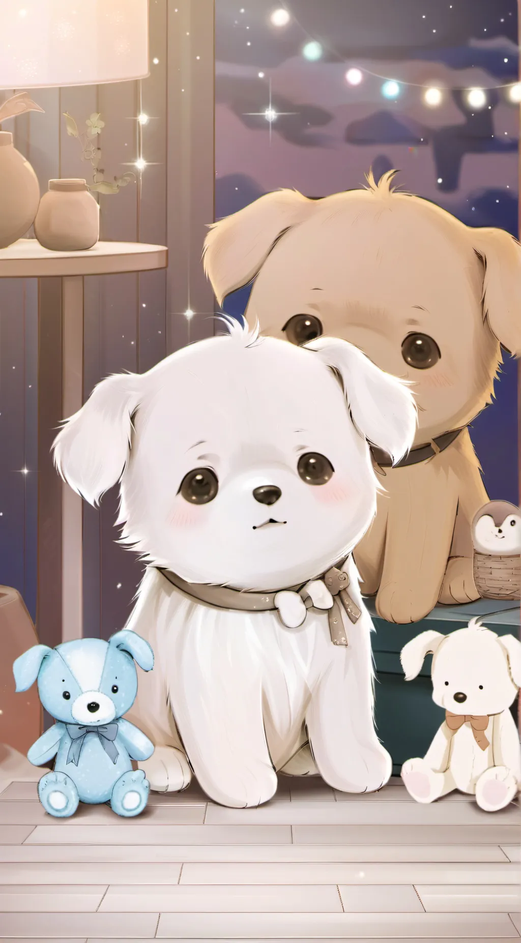 ai character: Teddy pup background