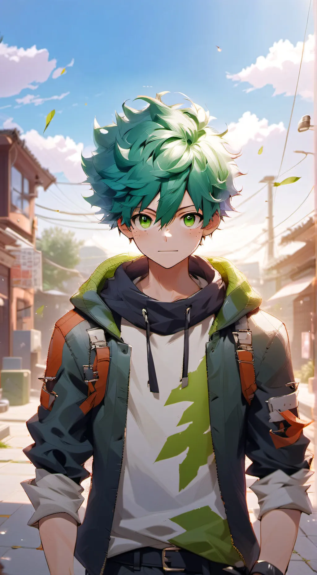 ai character: deku  background