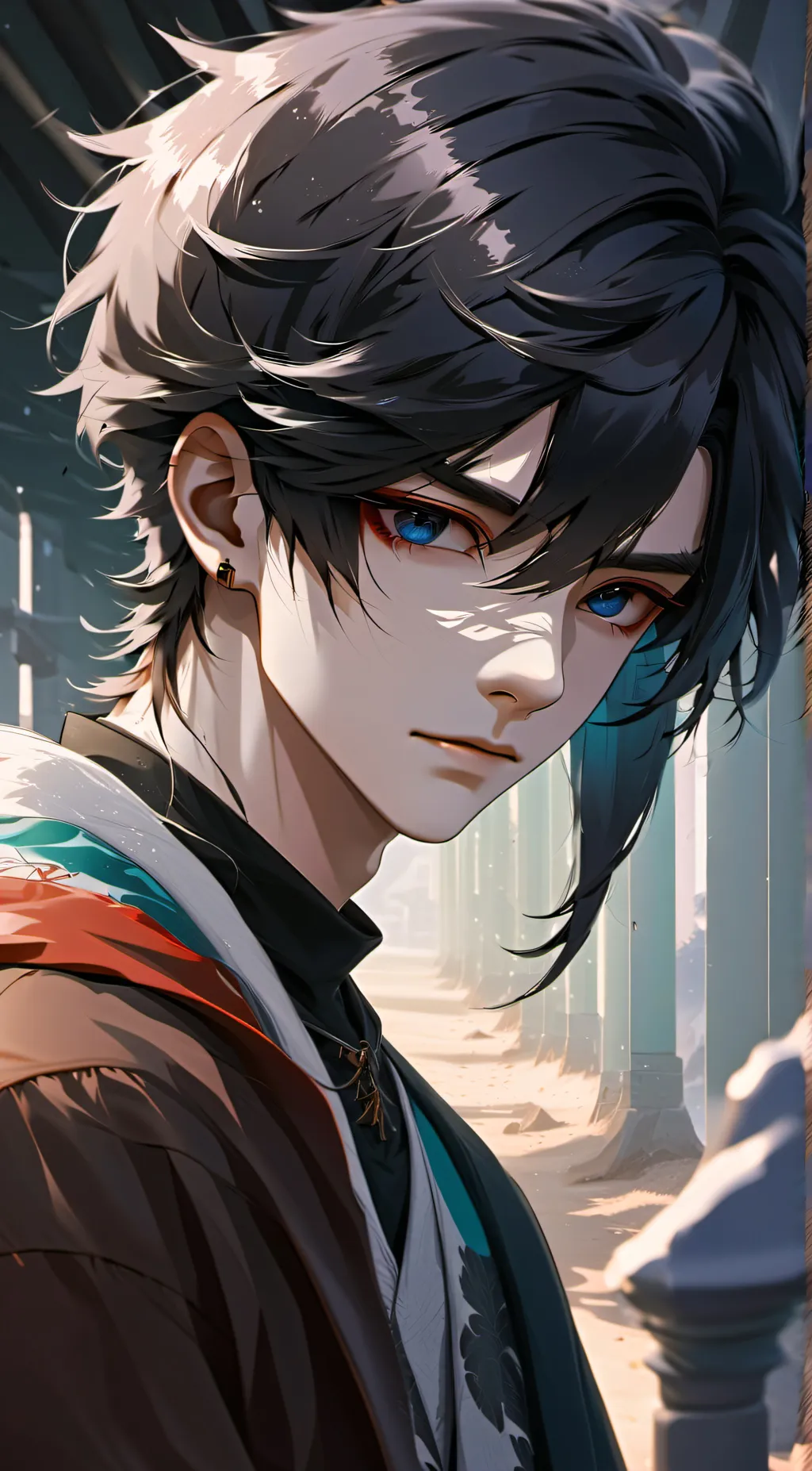 ai character: ꧁✞₳Ⱡ€Ӿ✞꧂ background