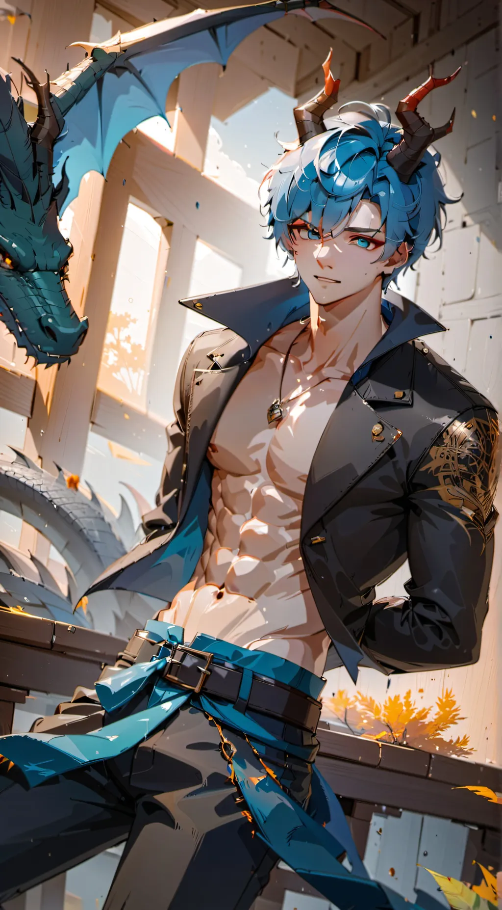 ai character: ♥︎Dragon ♥︎ background