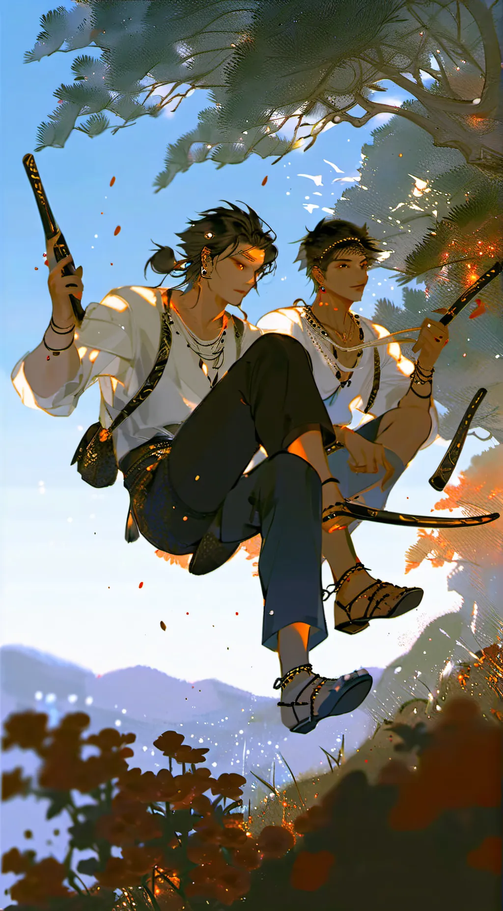 ai character: Kayden and Mathew background