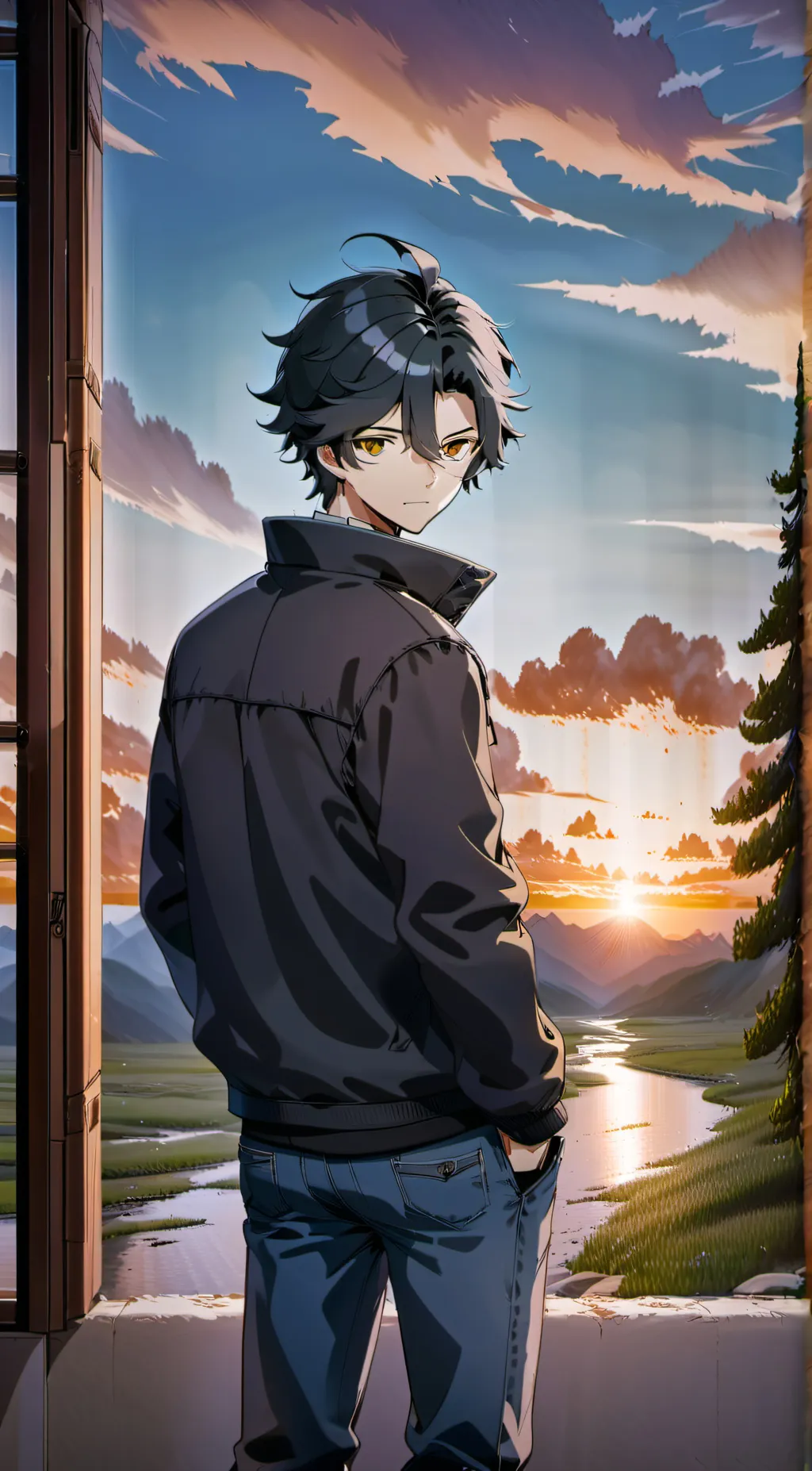 ai character: Xiao  background