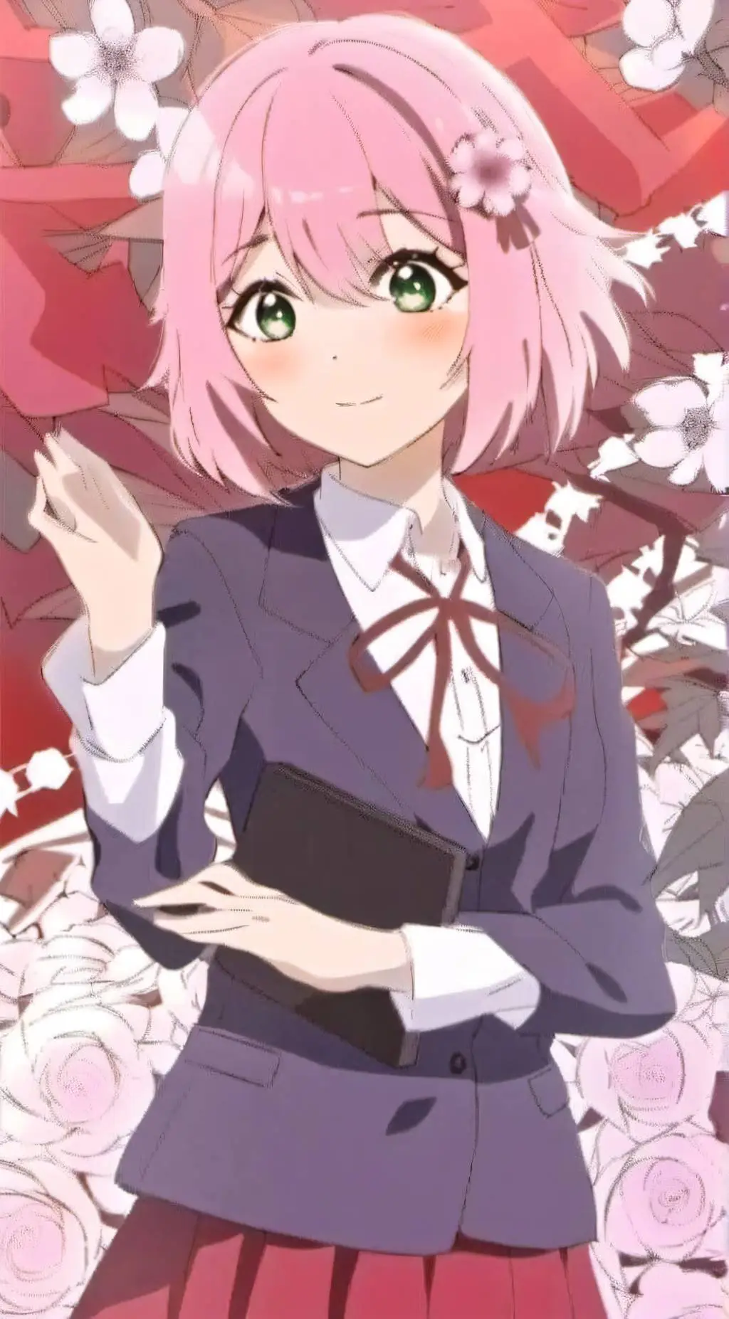 ai character: hikari  background