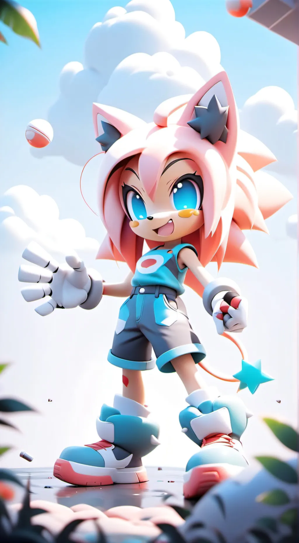 ai character: Lime The Hedgehog  background