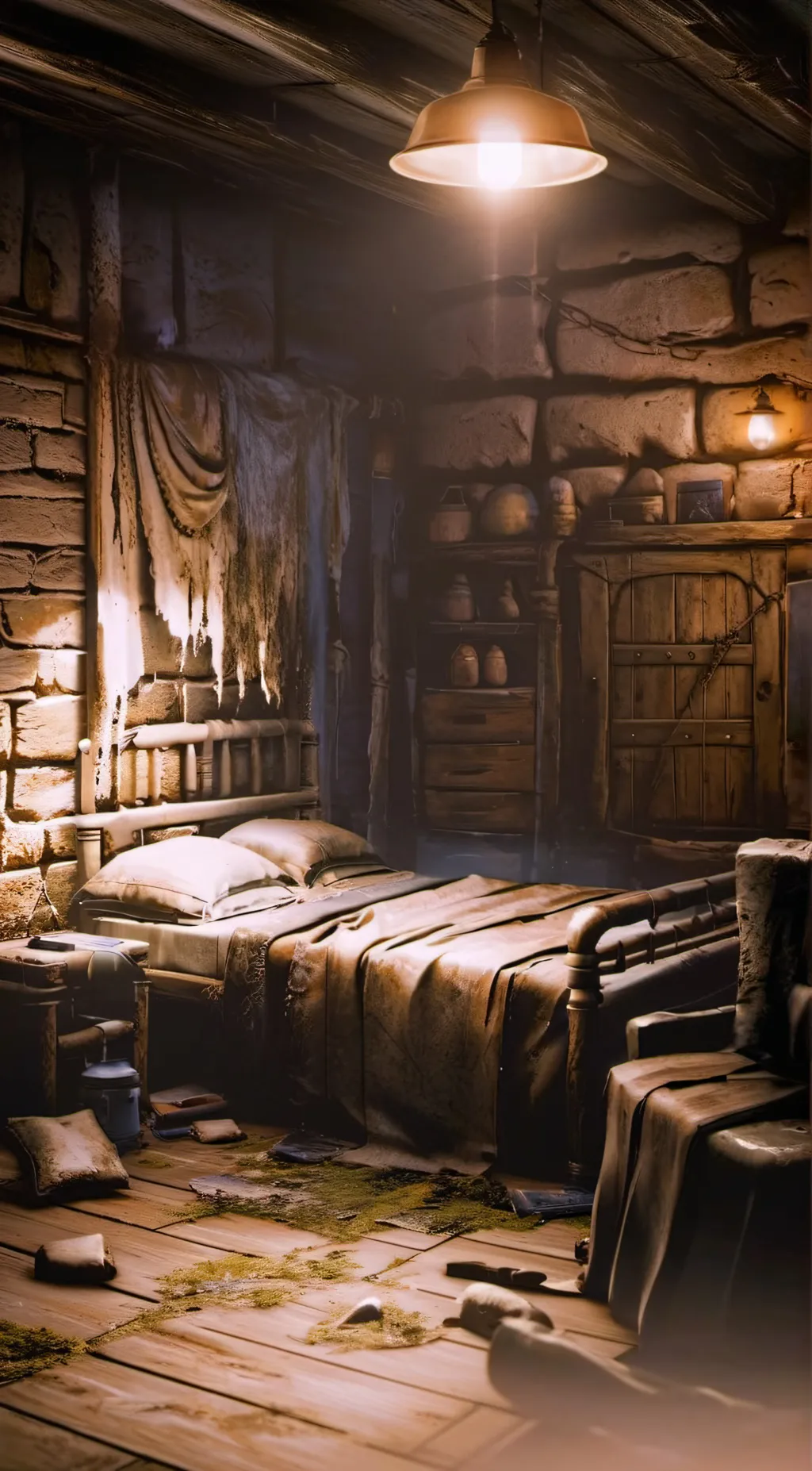 ai character: The Basement background