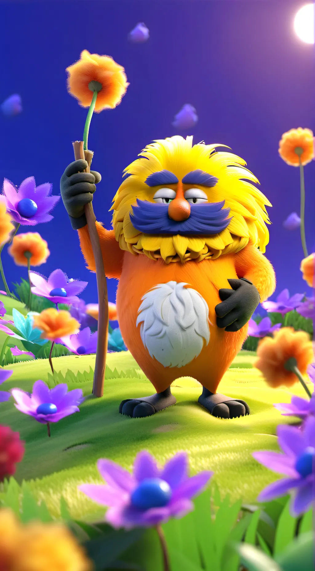 ai character: The Lorax  background