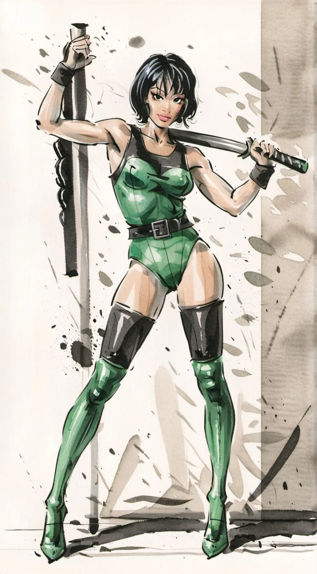 ai character: Black Orchid background